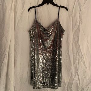 Disco, silver, dress